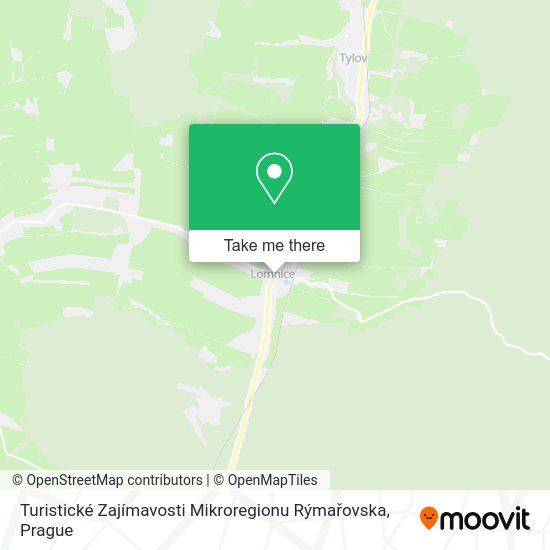 Turistické Zajímavosti Mikroregionu Rýmařovska map