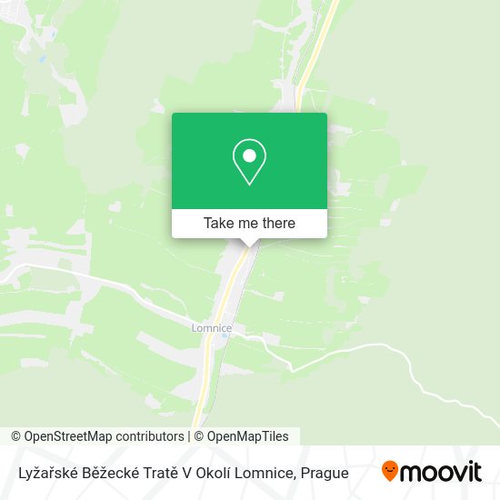 Lyžařské Běžecké Tratě V Okolí Lomnice map