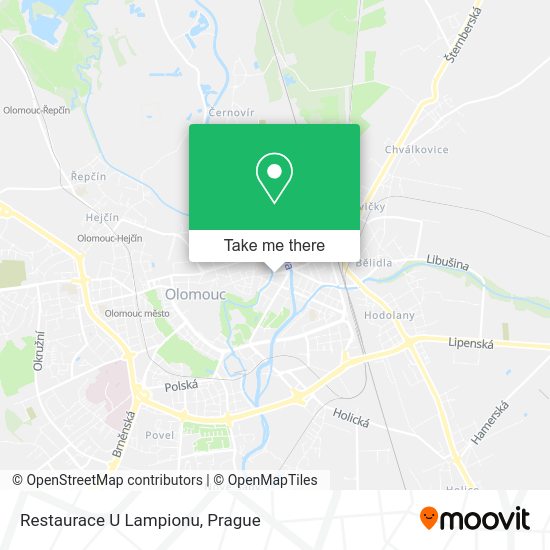 Карта Restaurace U Lampionu