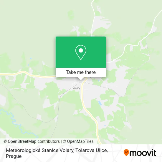 Карта Meteorologická Stanice Volary, Tolarova Ulice