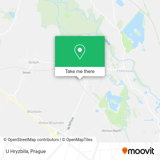 Карта U Hryzbila