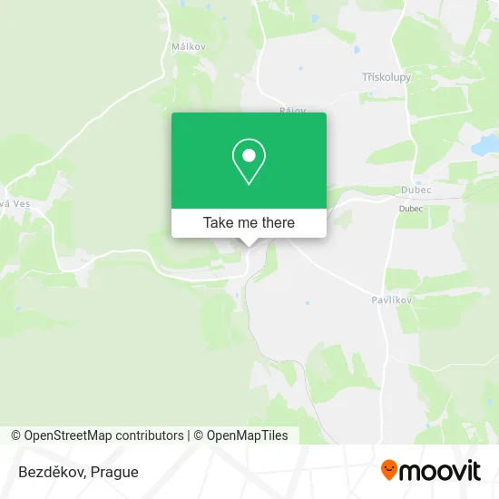 Bezděkov map
