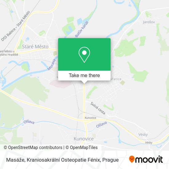 Masáže, Kraniosakrální Osteopatie Fénix map