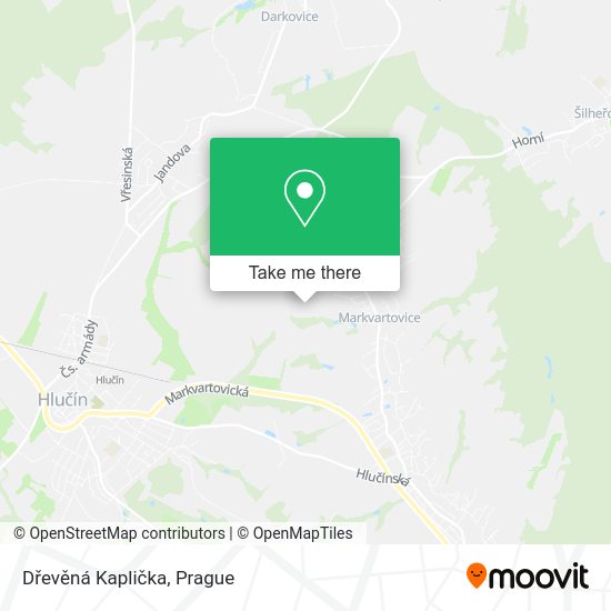 Dřevěná Kaplička map