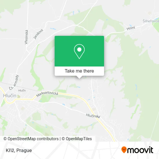 Kříž map