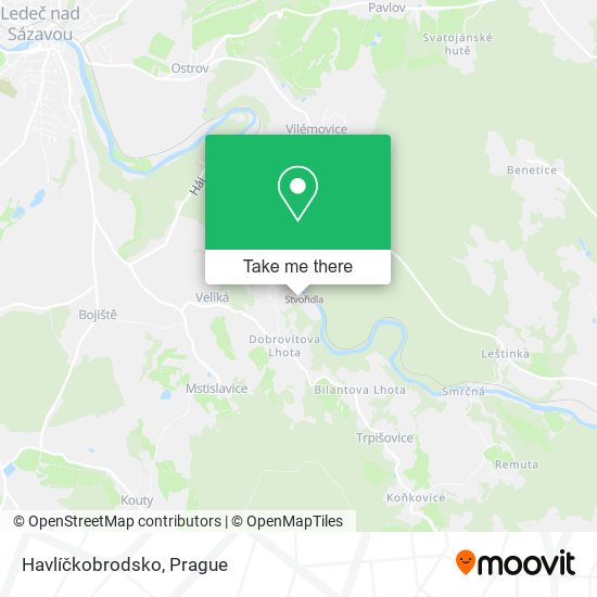 Havlíčkobrodsko map