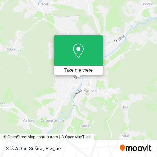 Карта Soš A Sou Sušice