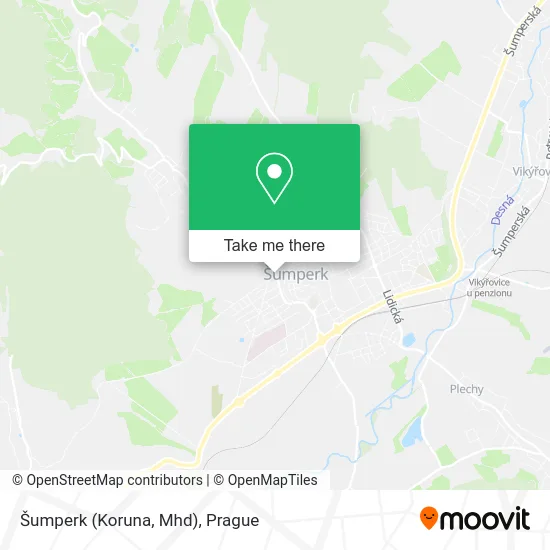 Карта Šumperk (Koruna, Mhd)