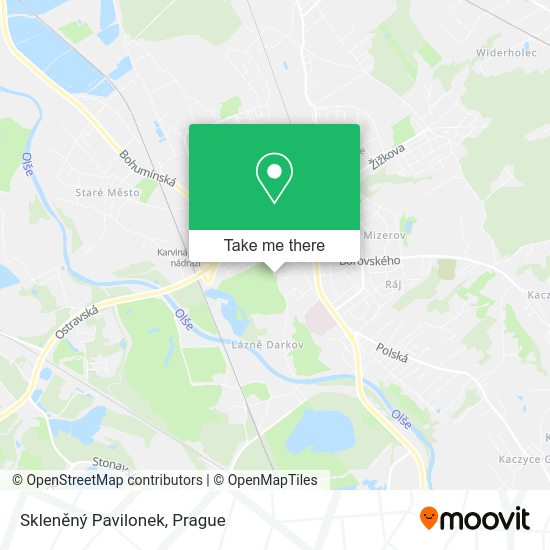 Skleněný Pavilonek map