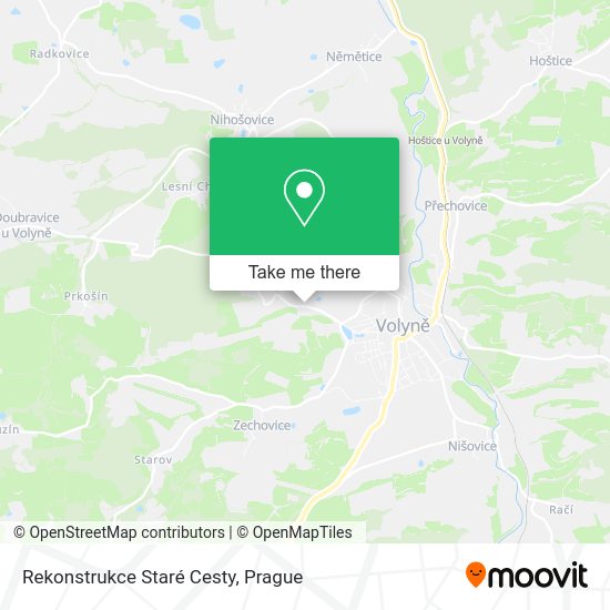 Rekonstrukce Staré Cesty map