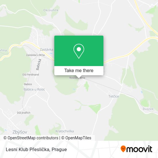 Lesní Klub Přeslička map