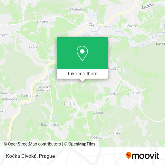 Карта Kočka Divoká
