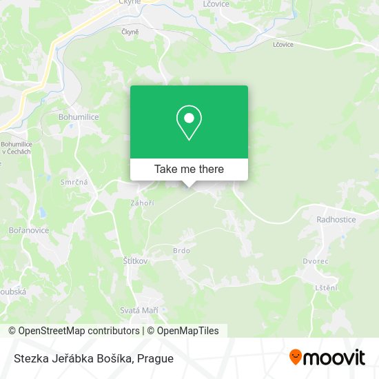 Stezka Jeřábka Bošíka map