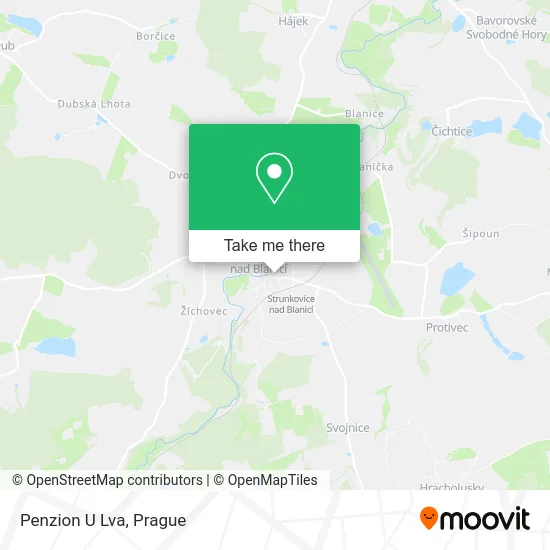 Карта Penzion U Lva