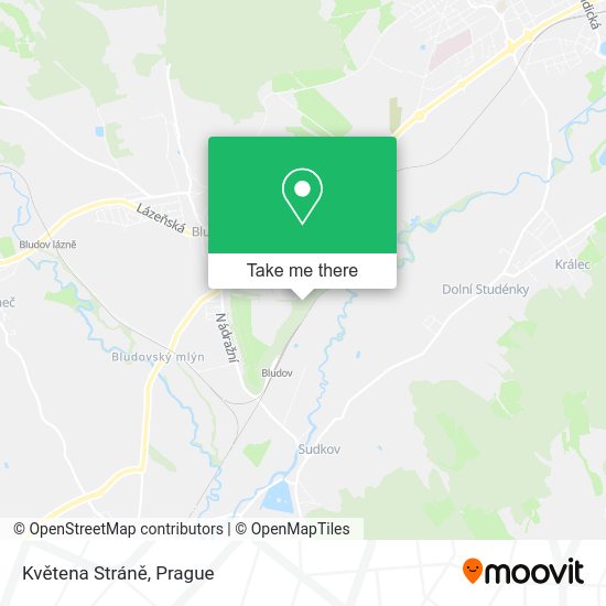 Květena Stráně map