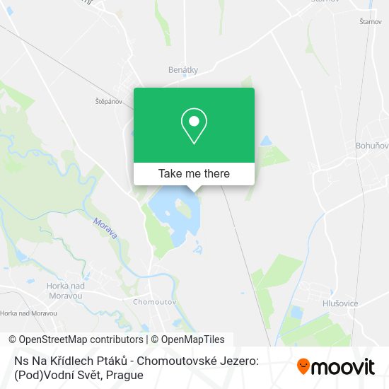 Ns Na Křídlech Ptáků - Chomoutovské Jezero: (Pod)Vodní Svět map