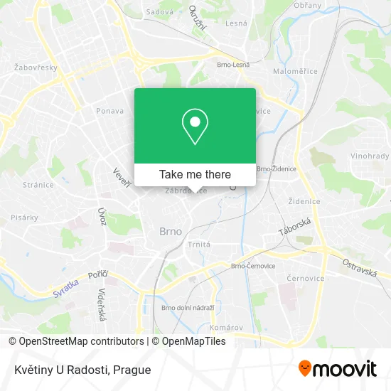 Květiny U Radosti map