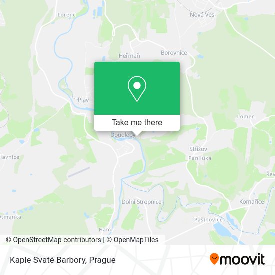 Kaple Svaté Barbory map