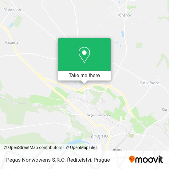 Pegas Nonwowens S.R.O. Ředitelství map