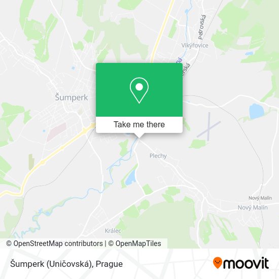 Карта Šumperk (Uničovská)