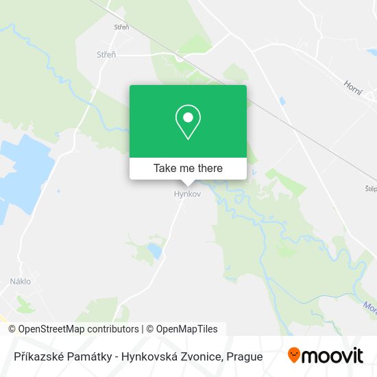 Příkazské Památky - Hynkovská Zvonice map