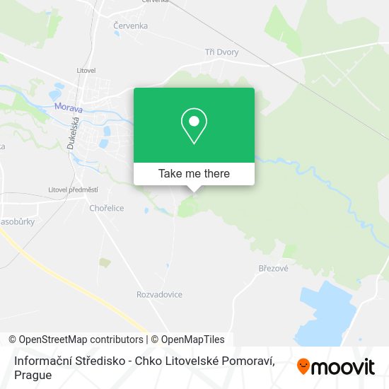 Informační Středisko - Chko Litovelské Pomoraví map