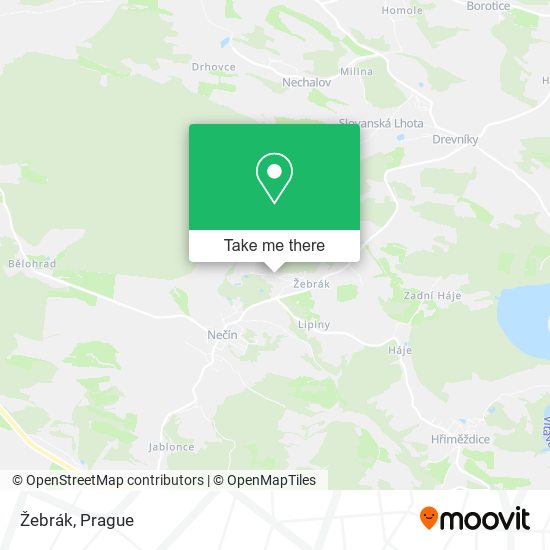 Карта Žebrák