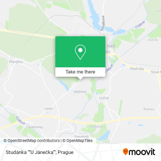 Studánka ""U Jánečka"" map
