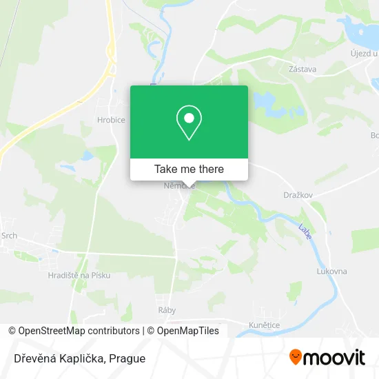 Карта Dřevěná Kaplička