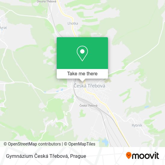 Gymnázium Česká Třebová map
