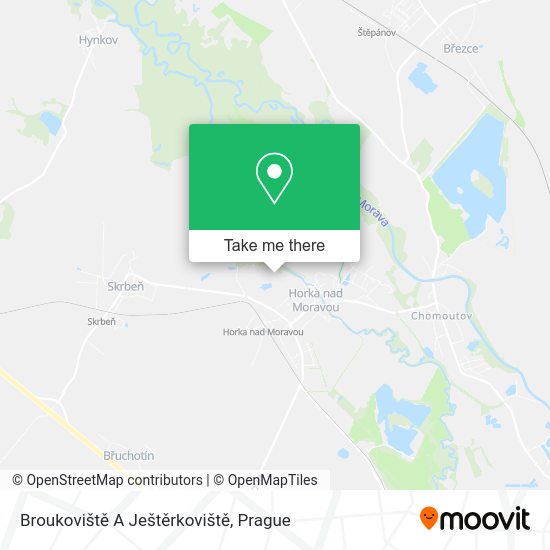Broukoviště A Ještěrkoviště map