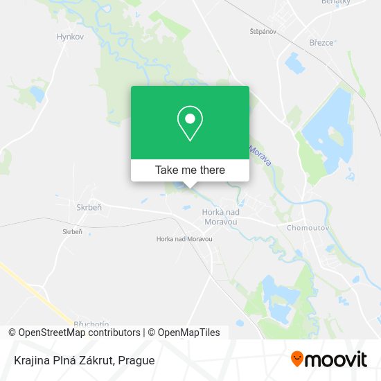 Krajina Plná Zákrut map
