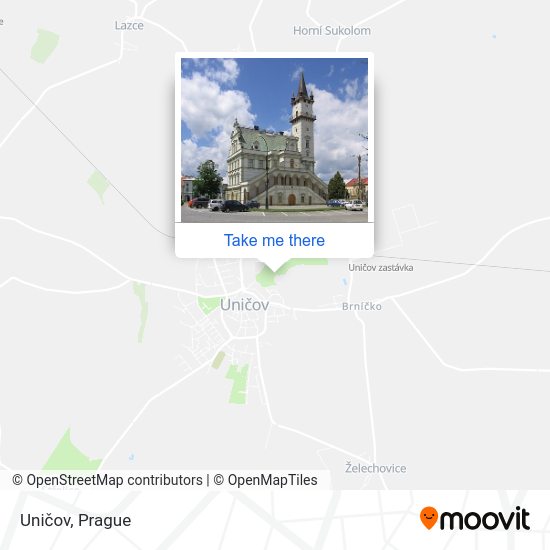 Карта Uničov