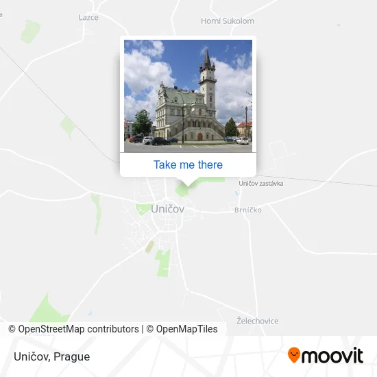 Карта Uničov