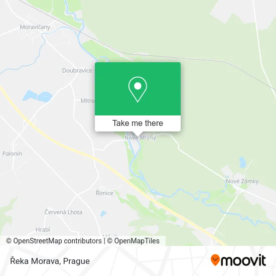 Карта Řeka Morava