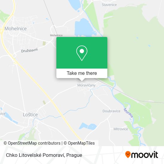 Chko Litovelské Pomoraví map