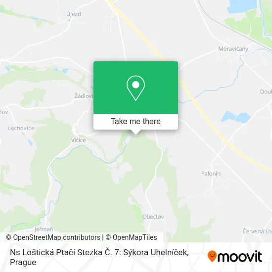 Ns Loštická Ptačí Stezka Č. 7: Sýkora Uhelníček map