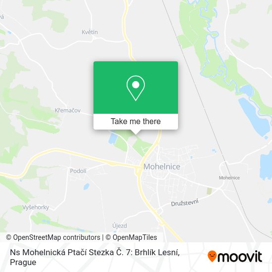 Ns Mohelnická Ptačí Stezka Č. 7: Brhlík Lesní map