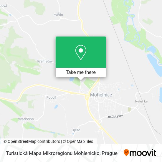 Карта Turistická Mapa Mikroregionu Mohlenicko