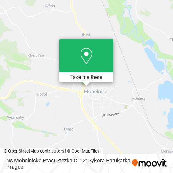Ns Mohelnická Ptačí Stezka Č. 12: Sýkora Parukářka map
