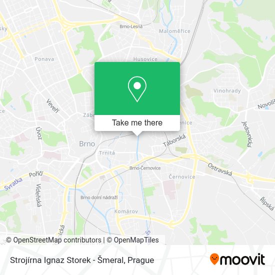 Strojírna Ignaz Storek - Šmeral map