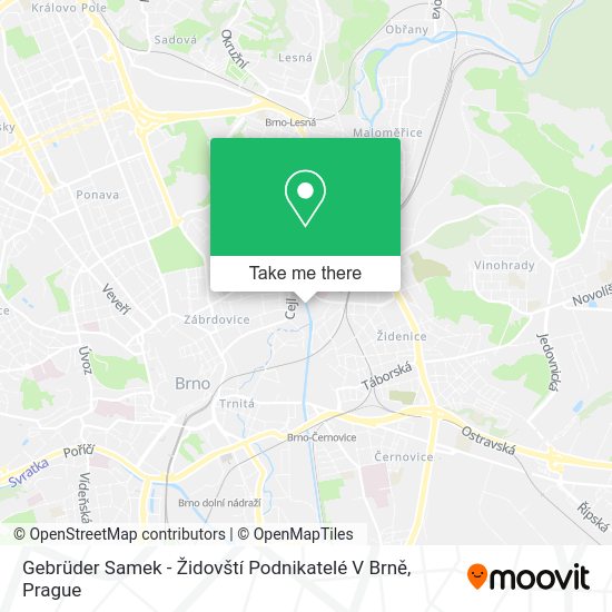Gebrüder Samek - Židovští Podnikatelé V Brně map