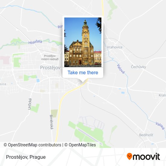 Карта Prostějov