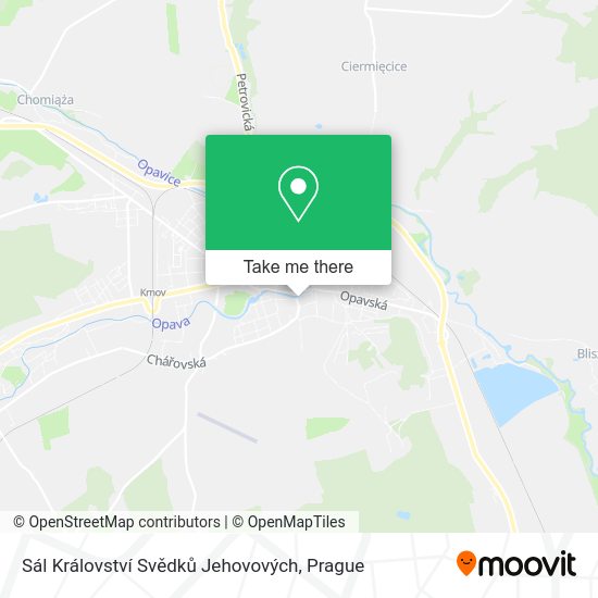 Sál Království Svědků Jehovových map