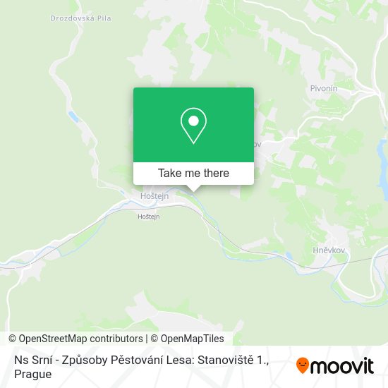 Ns Srní - Způsoby Pěstování Lesa: Stanoviště 1. map