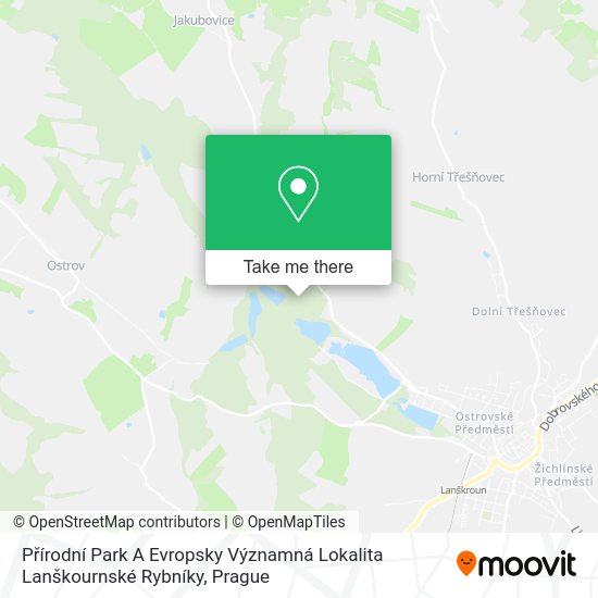 Přírodní Park A Evropsky Významná Lokalita Lanškournské Rybníky map