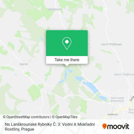 Ns Lanškrounské Rybníky Č. 3: Vodní A Mokřadní Rostliny map