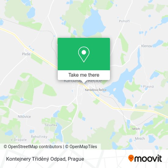Kontejnery Tříděný Odpad map