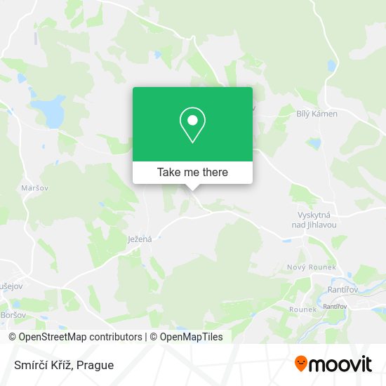 Smírčí Kříž map