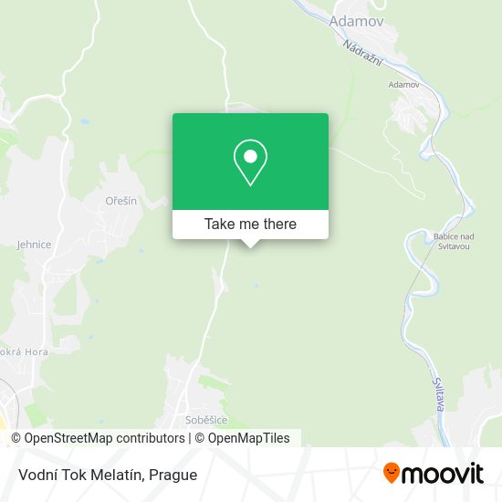Vodní Tok Melatín map